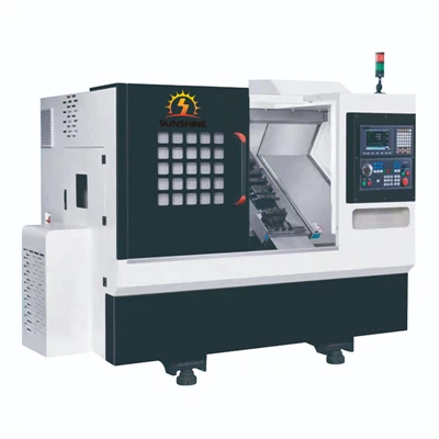 45 graders skråtstillet seng CNC skrå drejebænk til nem fjernelse af spåner